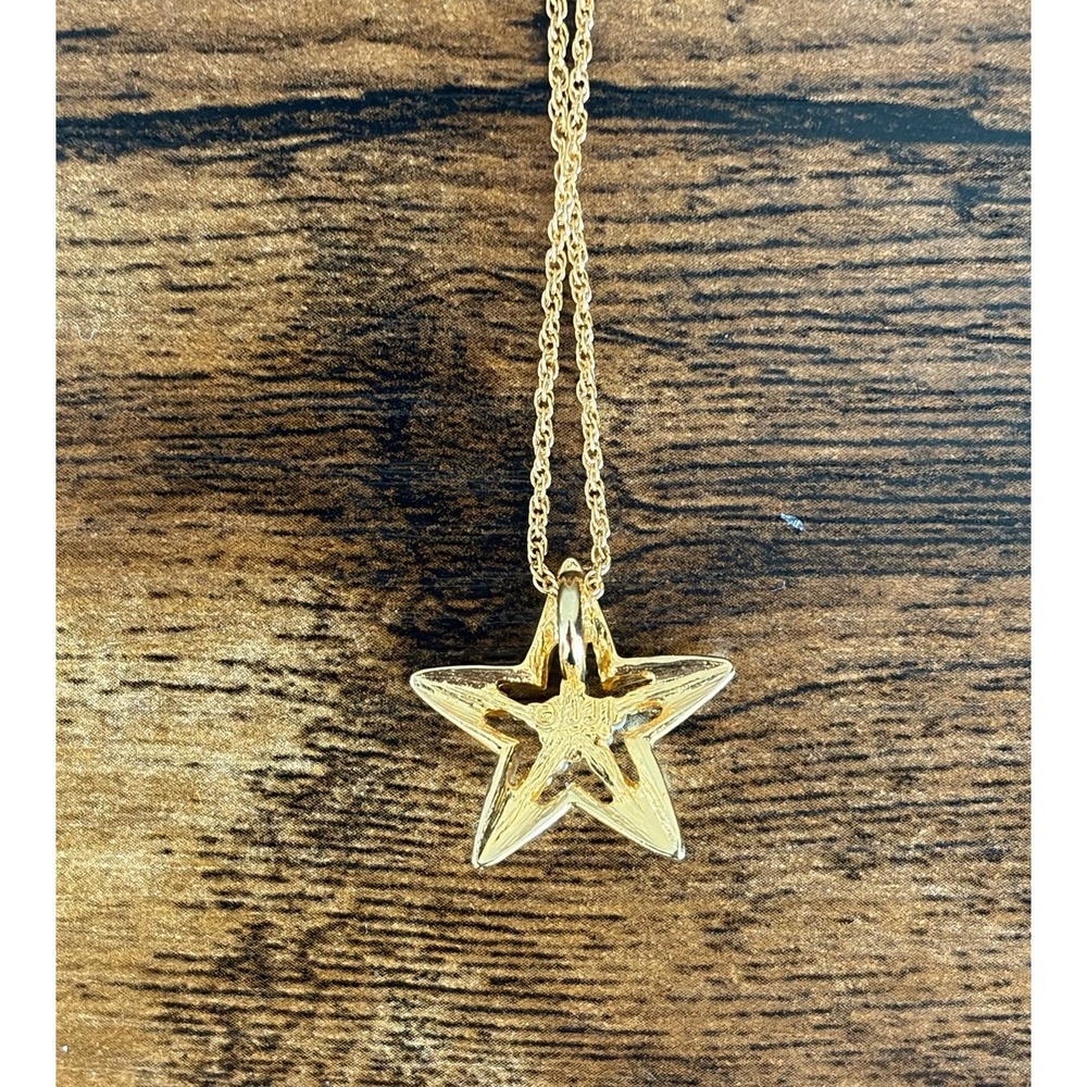 Vintage 1998 Storyline by JJI Midnight Nativity Star Sapphire Pendant Necklace - Picture 3 of 8